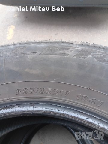 4бр летни гуми 235/65/17 Bridgestone, снимка 5 - Гуми и джанти - 42753724