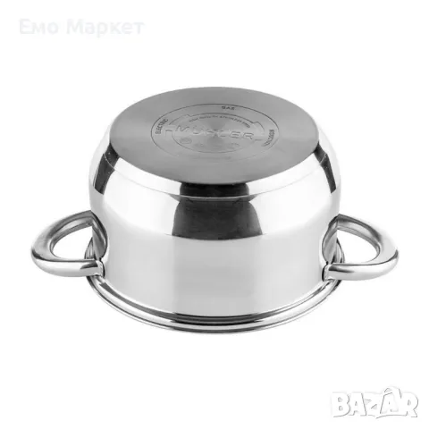 Комплект съдове за готвене Muhler от 12 части, неръждаема стомана, снимка 5 - Съдове за готвене - 50365316