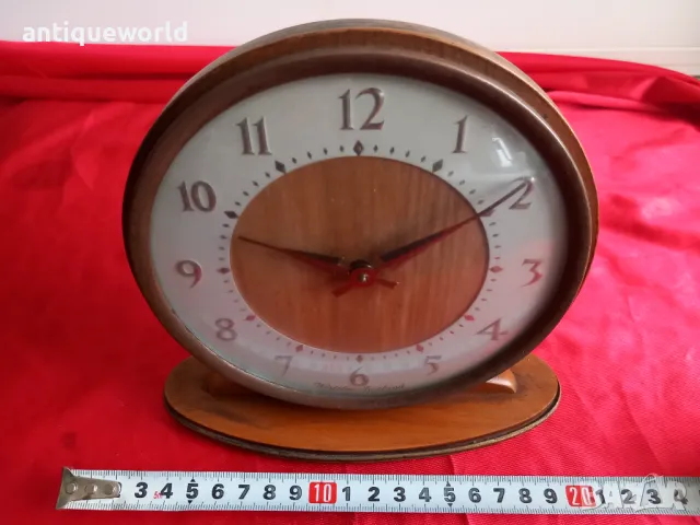 Westclox Scotland  Голям Настолен Часовник 1950те, снимка 7 - Антикварни и старинни предмети - 47712903