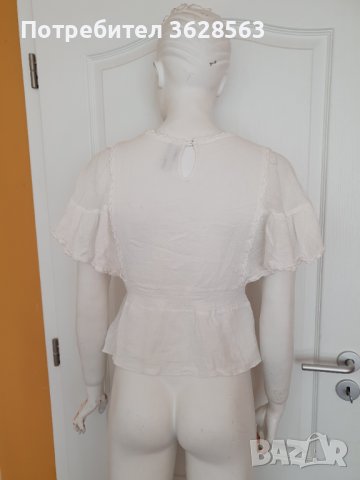 Бяла дамска блуза TRF, снимка 2 - Тениски - 42895780