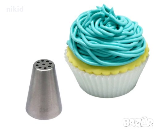 # 236 дупки фитили въжета накрайник шприц за пош дюза декор крем украса торта мъфини 
