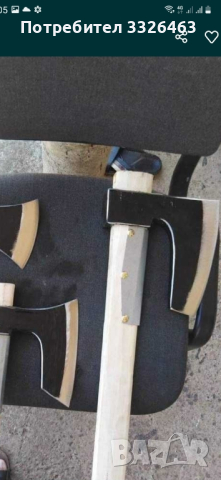 ръчно ковани брадви сатъри мотики тесли от ресиорна стомана , снимка 5 - Други инструменти - 44733417