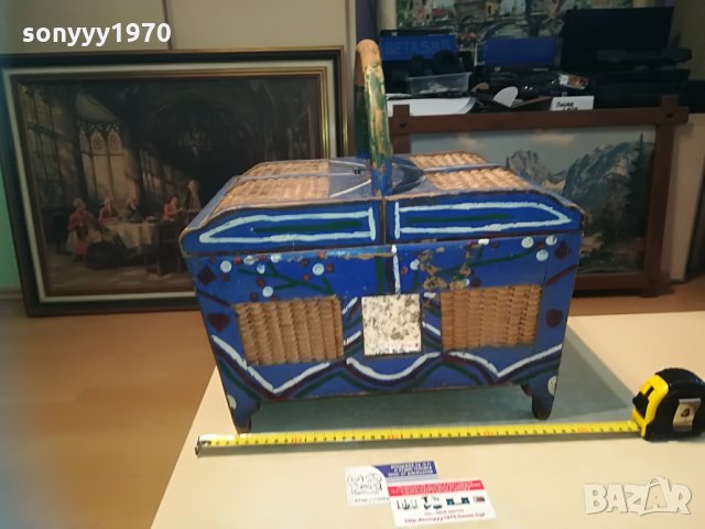 РЕТРО ЧАНТА-ДЪРВО И РАТАН-40Х40Х27СМ, снимка 13 - Колекции - 29141177