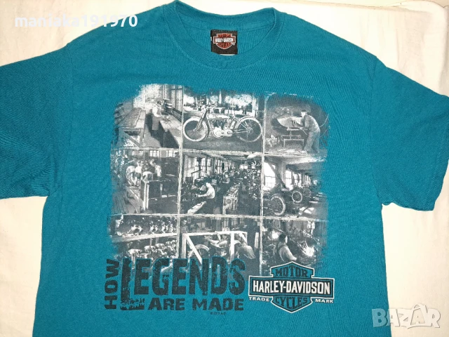 Harley Davidson (М) мъжка тениска, снимка 2 - Тениски - 50507278
