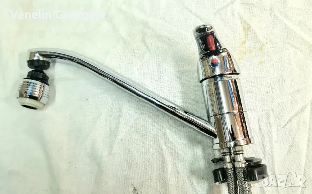 Смесители за умивалник баня, кухня, (смеситена батерия) стоящи 2бр., снимка 4 - Други стоки за дома - 48985804