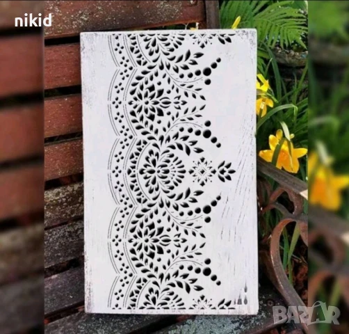 Висящи листенца листа шаблон стенсил спрей за торта украса декор Scrapbooking, снимка 4 - Други - 50604221