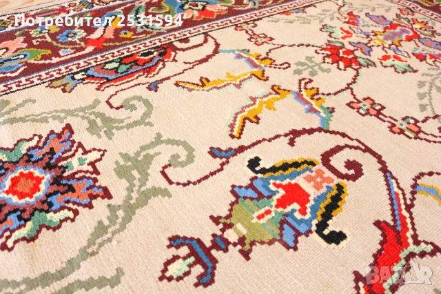 Котленски / Чипровски ръчно тъкан вълнен килим в перфектно състояние, снимка 17 - Антикварни и старинни предмети - 51932689