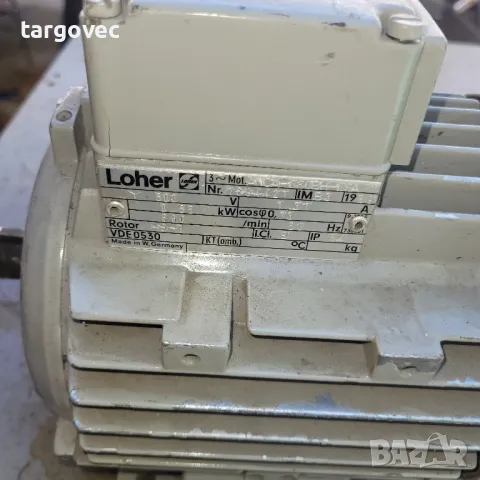 трифазен електромотор 0.55 kW 880 оборота, снимка 2 - Други машини и части - 50224648