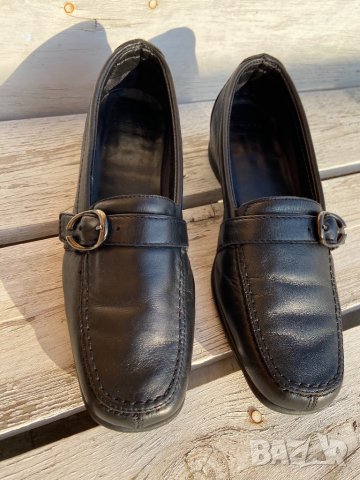 Италиански черни дамски обувки Frau естествена кожа номер 37, снимка 4 - Дамски ежедневни обувки - 31709203