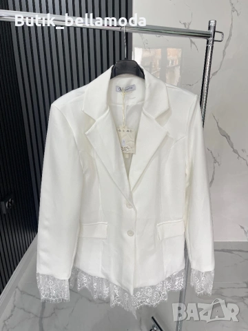 Стилно сако с дантела, снимка 7 - Сака - 53285397