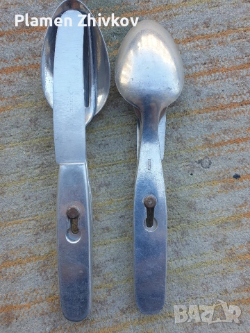 Стар автентичен преносим стандартен офицерски комплект за храна Вермахт 