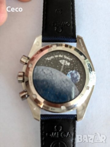 Omega Speedmaster Silver Snoopy 50th anniversary Edition chronograph , снимка 2 - Мъжки - 44225843