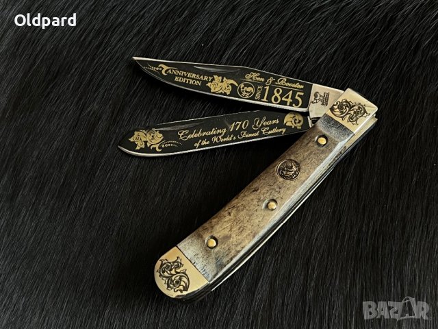 Сгъваем колекционерски ловен нож. , снимка 2 - Ножове - 39360163
