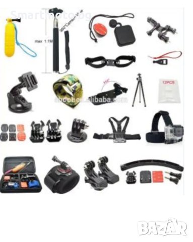 GK13 нов комплект аксесоари за екшън камери 21 части GO PRO SJCAM,EKEN, снимка 1