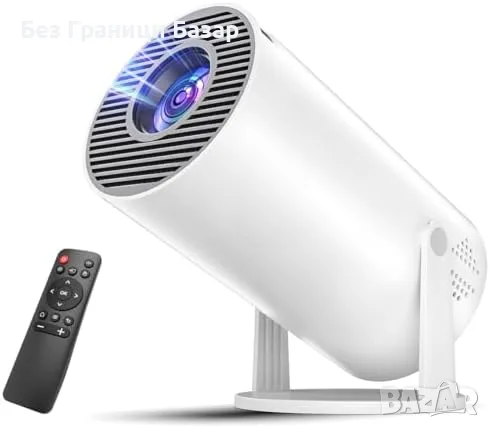 Нов HD мини проектор 1080P 4K WiFi Bluetooth 260 ANSI 200" въртяща стойка