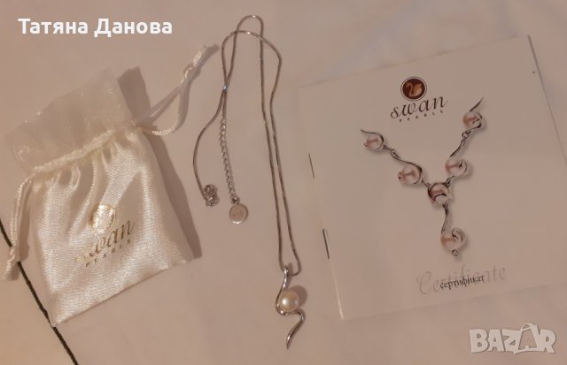Колие  Сваровски и Swan pearls, снимка 2 - Бижутерийни комплекти - 31040562