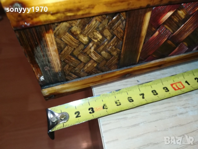 КРАСИВА ПЛЕТЕНА КУТИЯ ОТ ЕДНО ВРЕМЕ 0109252037LCHERY, снимка 3 - Антикварни и старинни предмети - 51570910