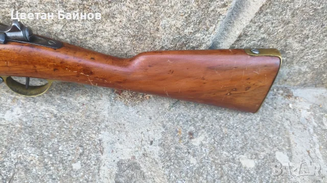 Френска Гра 1866-74 г. ятаган , хайдушко , пищов, кремъклия, снимка 6 - Антикварни и старинни предмети - 55951595