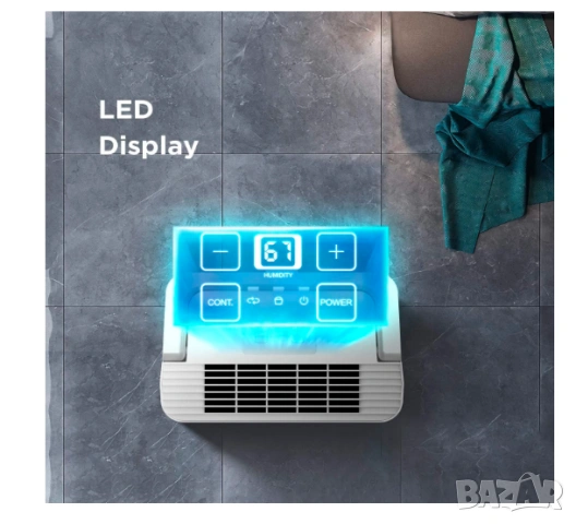 Comfee CF-DEHU 12 Влагоабсорбатор - 12 л/24 ч -  2 л ​​45.5 dB  250 W, снимка 9 - Влагоабсорбатори и влагоуловители - 53356569