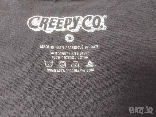 Horror, Creepy, Psycho, Metal - оригинална тениска Creepy Co., снимка 3 - Тениски - 50867065