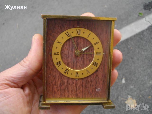 КОЛЕКЦИОНЕРСКИ БРОНЗОВ БУДИЛНИК UTI FRANCE, снимка 4 - Антикварни и старинни предмети - 38797659