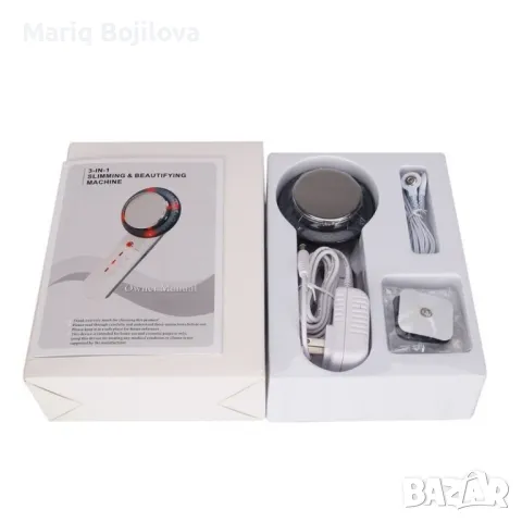 Ултразвуков масажор за лице и тяло с LED микроелектрически EMS масаж, снимка 9 - Други - 47597429