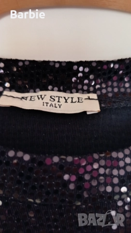 Дамска блуза с пайети, снимка 2 - Блузи с дълъг ръкав и пуловери - 52750798