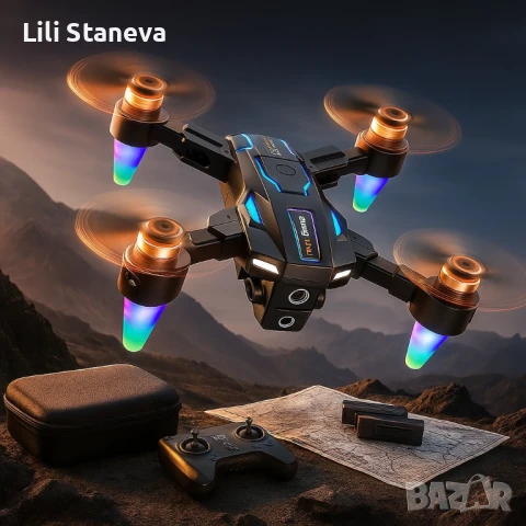 8K Дрон A22, с двойна ESC камера и вграден екран. , снимка 12 - Дронове и аксесоари - 51110381