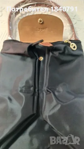 Longchamp – нова, с етикети, черна, L, снимка 6 - Чанти - 55798274