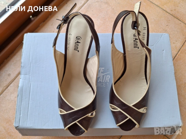 Луксозни Сандали GiAnni”Италия,ЕСТЕСТВЕНА Кожа с красив дизайн!НОВИ!36, снимка 5 - Сандали - 54239998
