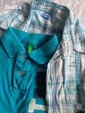 Тениска ризка и блузка с дълъг ръкав, снимка 2 - Детски Блузи и туники - 30066582