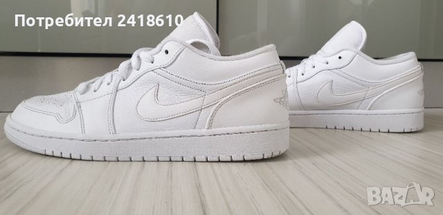 Nike Air Jordan 1 Retro Tripple White Mens Size 46/30 UK11 US 12 ОРИГИНАЛ!, снимка 8 - Кецове - 39872514