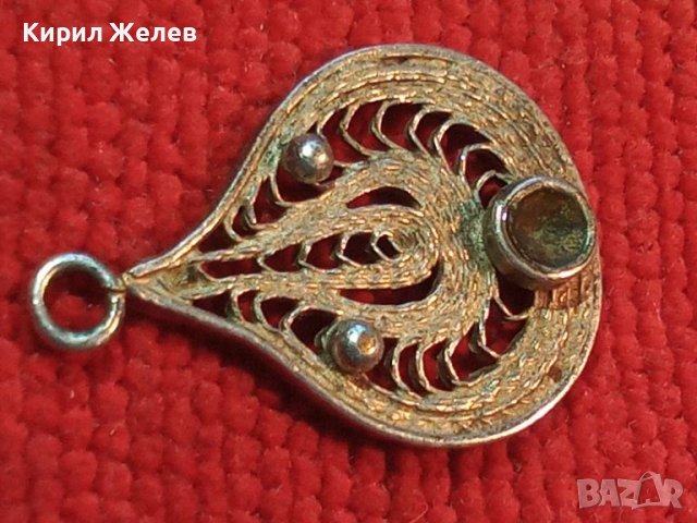 СТАРИНЕН ФИЛИГРАНЕН СРЕБЪРЕН МЕДАЛЬОН ВИСОКА ПРОБА СРЕБРО РЪЧНА МАЙСТОРСКА РЕТРО ИЗРАБОТКА 45575, снимка 12 - Антикварни и старинни предмети - 45954422