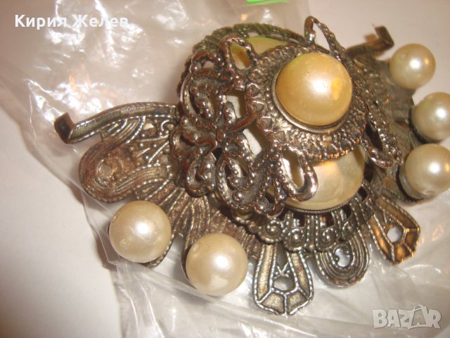 ВИНТИДЖ РЕТРО БРОНЗОВА ШНОЛА за КОСА ФИЛИГРАНЕН СТИЛ 11914, снимка 2 - Други - 30410887