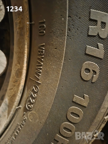 Железни джанти 16ки за Mercedes с хубави зимни гуми, снимка 4 - Гуми и джанти - 53899490