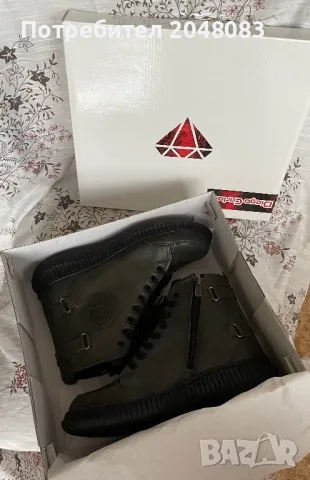 Маслинено зелени боти, снимка 2 - Дамски боти - 48679317