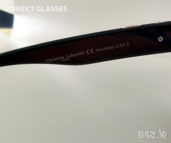 Christian Lafayette PARIS POLARIZED 100% UV защита, снимка 7 - Слънчеви и диоптрични очила - 40462063