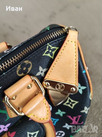 Оригиналнa чанта Louis Vuitton monogram multicolour speedy 30 black, снимка 4 - Чанти - 37917857