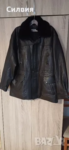Мъжко черно кожено яке