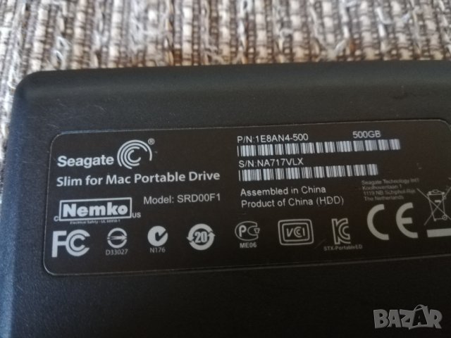 Seagate Slim for MAC 500GB 2.5" USB 3.0, снимка 3 - Външни хард дискове - 39508997