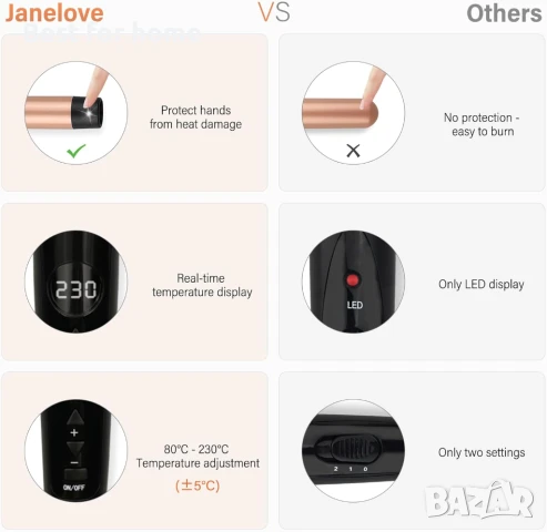 Маша за коса 9-32 мм с различни приставки, снимка 6 - Маши за коса - 51123075