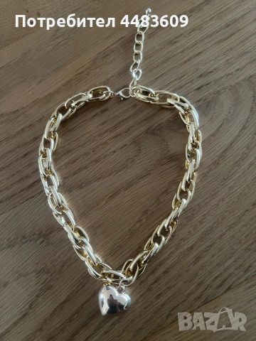 Масивно колие " Сърце " , снимка 7 - Колиета, медальони, синджири - 54148281