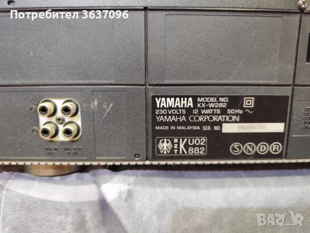 Yamaha KX-W282 Natural Sound Double Cassette Deck. , снимка 7 - Ресийвъри, усилватели, смесителни пултове - 51160257
