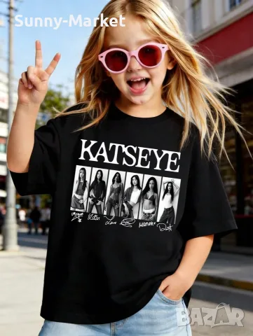 Детска тениска KATSEYE K POP BTS детски тениски, снимка 13 - Детски тениски и потници - 55746456