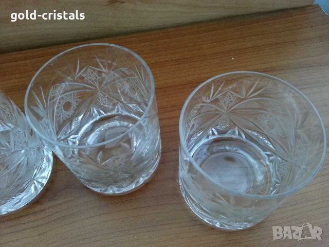 Кристални чаши за уиски, снимка 4 - Антикварни и старинни предмети - 29702736