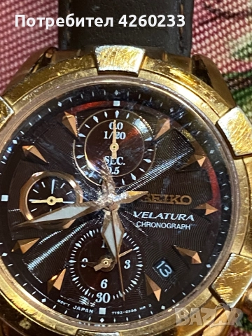 Часовник Seiko серията Velatura Chronogra, снимка 5 - Дамски - 51569564
