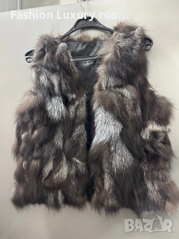 Елек сребърна лисица , снимка 2 - Елеци - 54349702