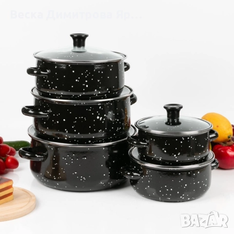 Комплект от 5 броя тенджери за домашна и професионална употреба 16/18/20/22/24см, снимка 4 - Съдове за готвене - 51689779