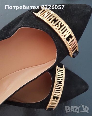 Черни обувки Love moschino, снимка 1 - Дамски елегантни обувки - 37635494