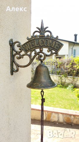 Изящна Чугунена камбана с прекрасен и силен звън!